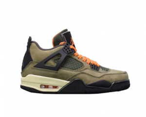Air Jordan 4, green-orange