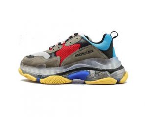 Triple S, brown-red-blue