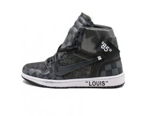 Air Jordan 1 x Off White x Louis Vuitton, black