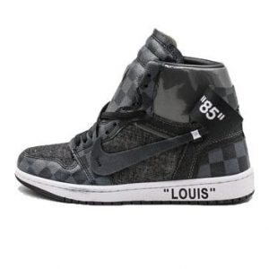 Air Jordan 1 x Off White x Louis Vuitton, black