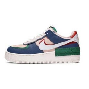 Air Force 1 shadow, blue-green-white