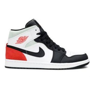 Air Jordan 1, white-red-black