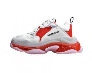 Triple S, white-red-pink