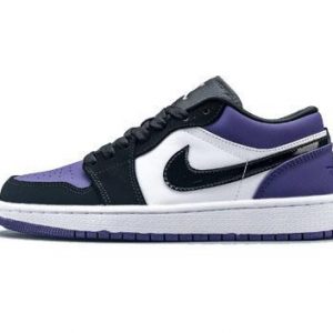 Air Jordan 1 low, white-purple
