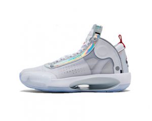 Air Jordan 34, white iridescent
