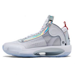 Air Jordan 34, white iridescent