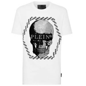 PP, t-shirt round black-white