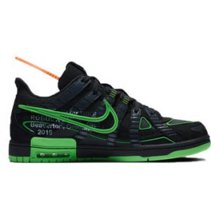 Air Rubber Dunk x Off White, green strike