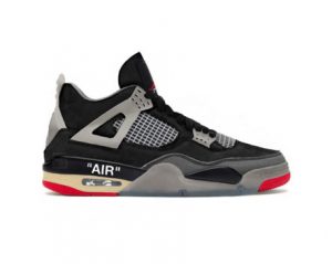 Air Jordan 4 x Off White, black