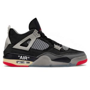 Air Jordan 4 x Off White, black