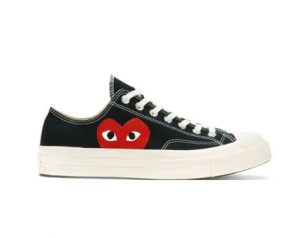 X CDG Comme Des Garçon Low, black