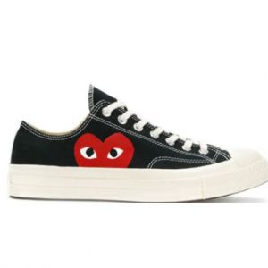 X CDG Comme Des Garçon Low, black