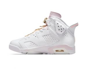 Air Jordan 6 WMNS, gold hoops