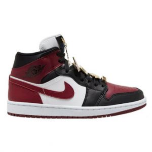 Air Jordan 1 Mid Black Dark Beetrot