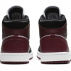 Air Jordan 1 Mid Black Dark Beetrot - Imagen 5