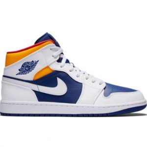 Air Jordan 1 Mid, royal laser orange