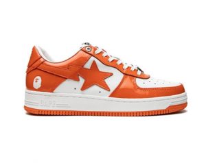 Bathing Ape Bape Sta Low, white-orange