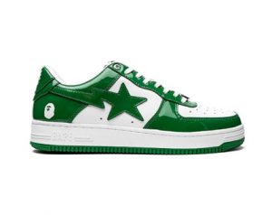 Bathing Ape Bape Sta Low, white-green