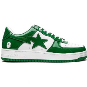 Bathing Ape Bape Sta Low, white-green