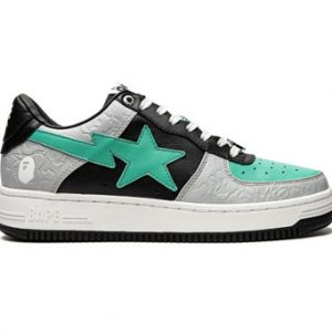 Bathing Ape Bape Sta Low, black-silver-green