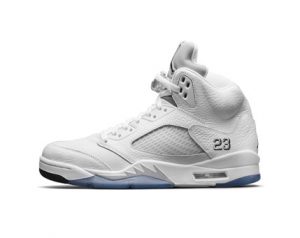 Air Jordan 5, metallic silver