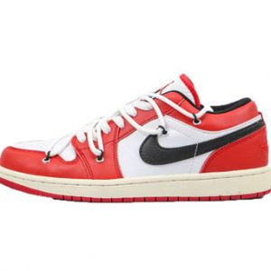 Air Jordan 1 Low x Off White, university red white black