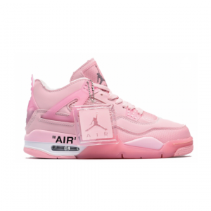 Air Jordan 4 x Off White, sail pink