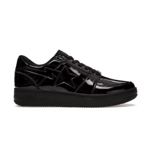 Bathing Ape Bape Sta Low, patent black