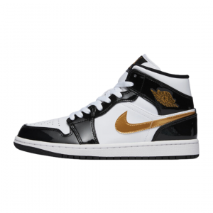Air Jordan 1 high, white-black-gold