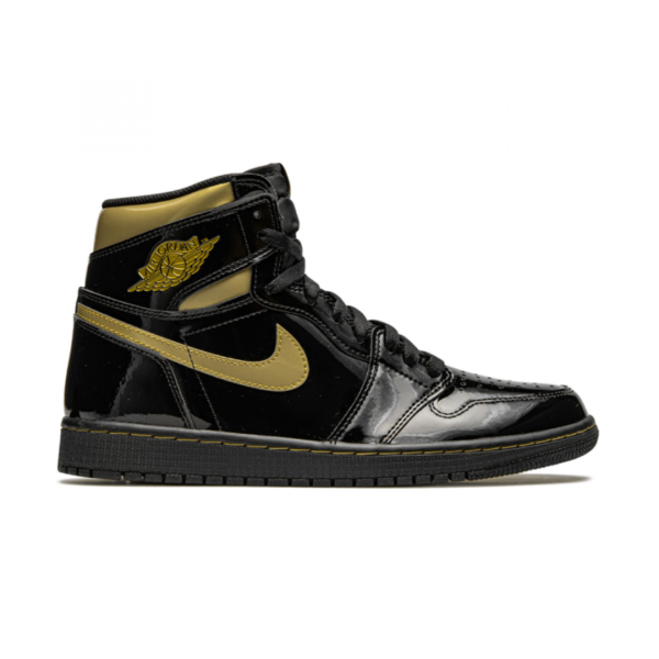 Air Jordan 1 high, black metallic gold