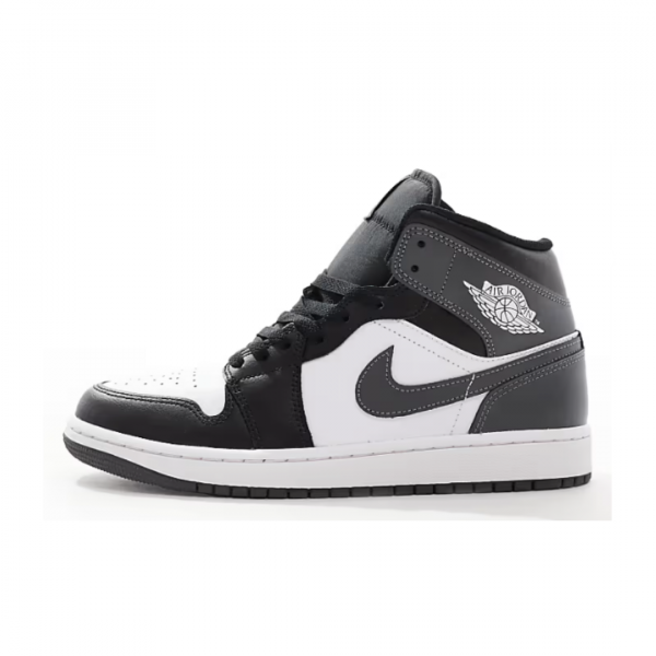 Air Jordan 1 mid, white-grey-black