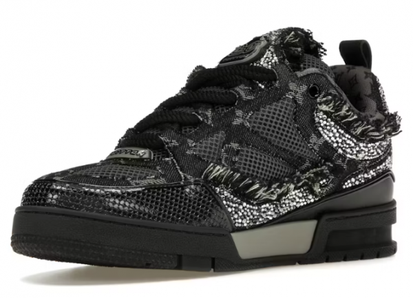 LV Skate Trainer Black Swarovski Monogram - Imagen 3