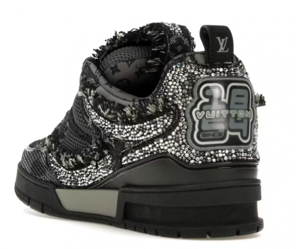 LV Skate Trainer Black Swarovski Monogram - Imagen 4