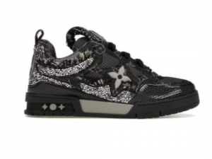 LV Skate Trainer Black Swarovski Monogram