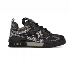 LV Skate Trainer Black Swarovski Monogram