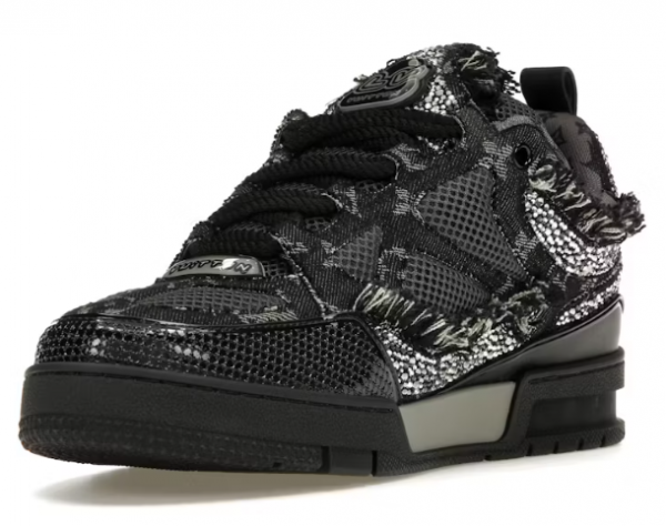 LV Skate Trainer Black, swarovski monogran - Imagen 3