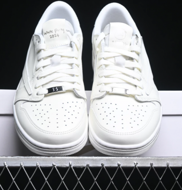 Air Jordan 1 Retro Low SP, travis scott michael rubin white party - Imagen 5