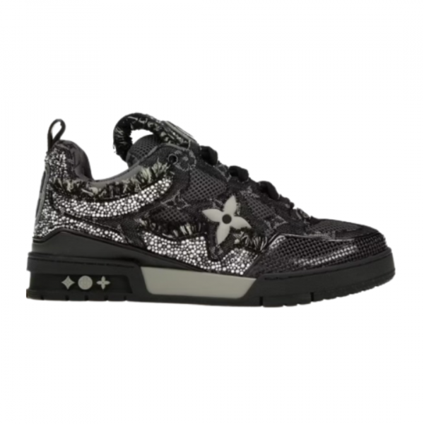 LV Skate Trainer Black, swarovski monogran