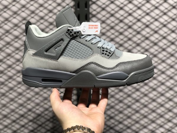 Air Jordan 4 Retro SE Paris Olympics, smoke grey - Imagen 7