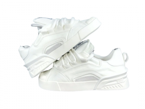 DG, lace up white snk