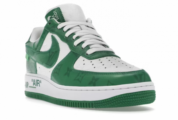 Louis Vuitton Nike Air Force 1 Low By Virgil Abloh White Green - Imagen 2