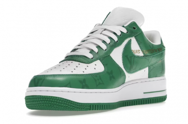 Louis Vuitton Nike Air Force 1 Low By Virgil Abloh White Green - Imagen 3