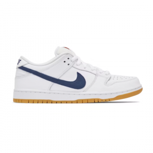 SB Dunk Low Orange Label, white navy
