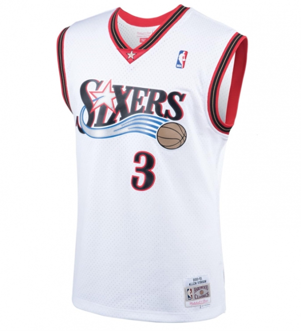 Mitchell & Ness Allen Iverson #3 Philadelphia 76ers NBA Swingman - Imagen 2