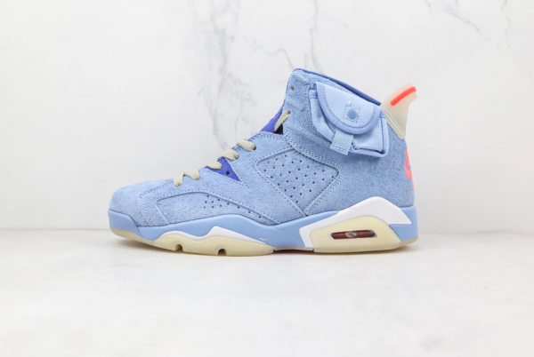 Air Jordan 6 x Travis Scott British Khaki Blue - Imagen 2