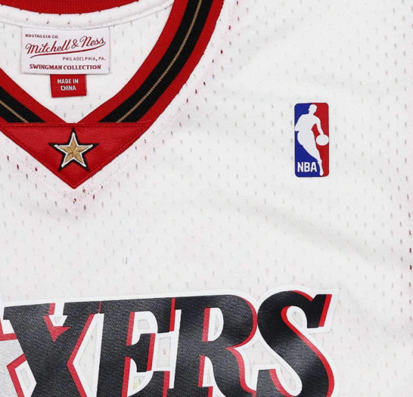 Mitchell & Ness Allen Iverson #3 Philadelphia 76ers NBA Swingman - Imagen 4
