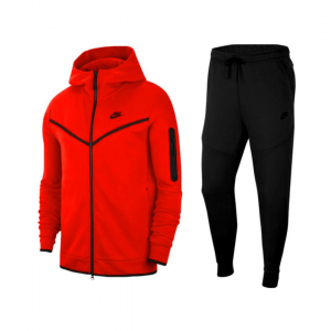 NIKE Tech, red-black-grey