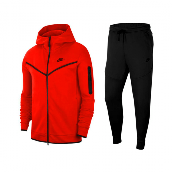 NIKE Tech, red-black-grey