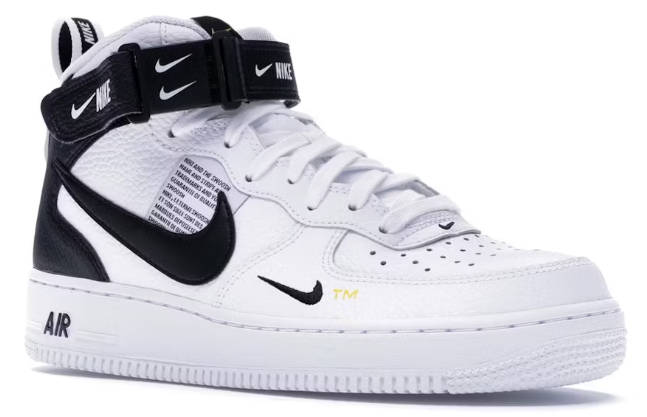 Air Force 1 Mid Utility, white-black - Imagen 2