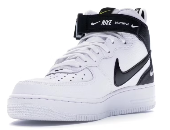 Air Force 1 Mid Utility, white-black - Imagen 3